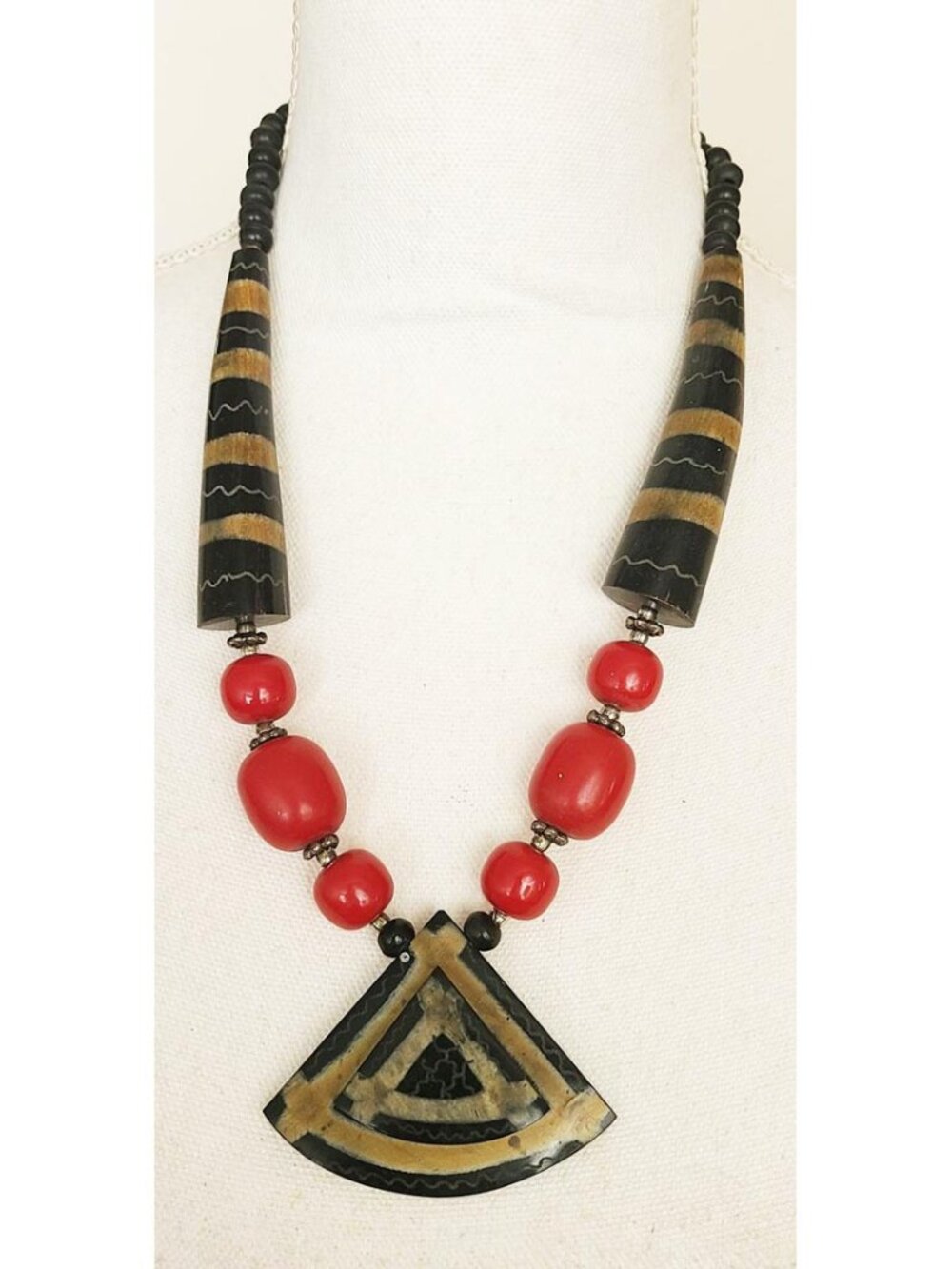 Triangle Pendant Necklace - 22"